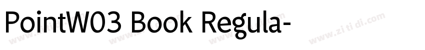 PointW03 Book Regula字体转换